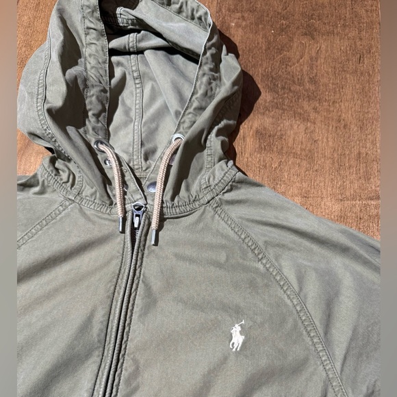 Polo Ralph Lauren Military Jacket Men’s Sz Small Green Twill Utility Casual - Picture 3 of 5